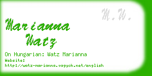 marianna watz business card